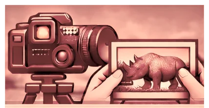 Photography guide helping a guest with camera settings on safari