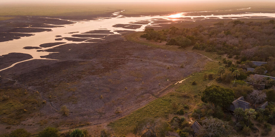 Katavi Wildlife Camp overlooking the plains of Katavi National Park